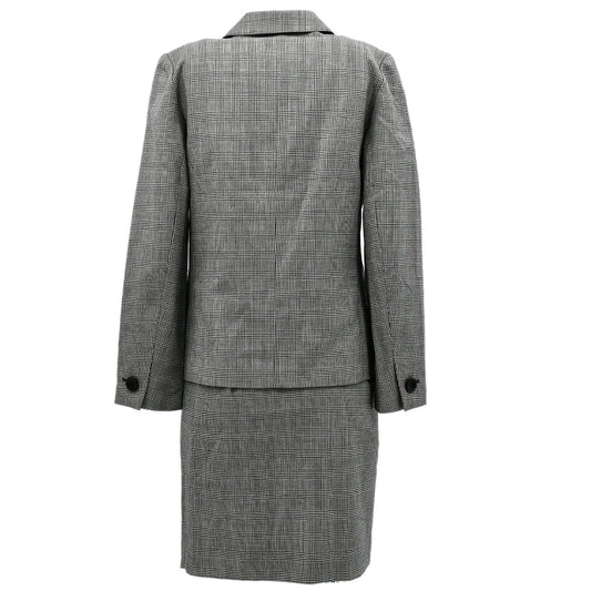 Yves Saint Laurent Setup Suit Jacket Skirt Gray #M #S