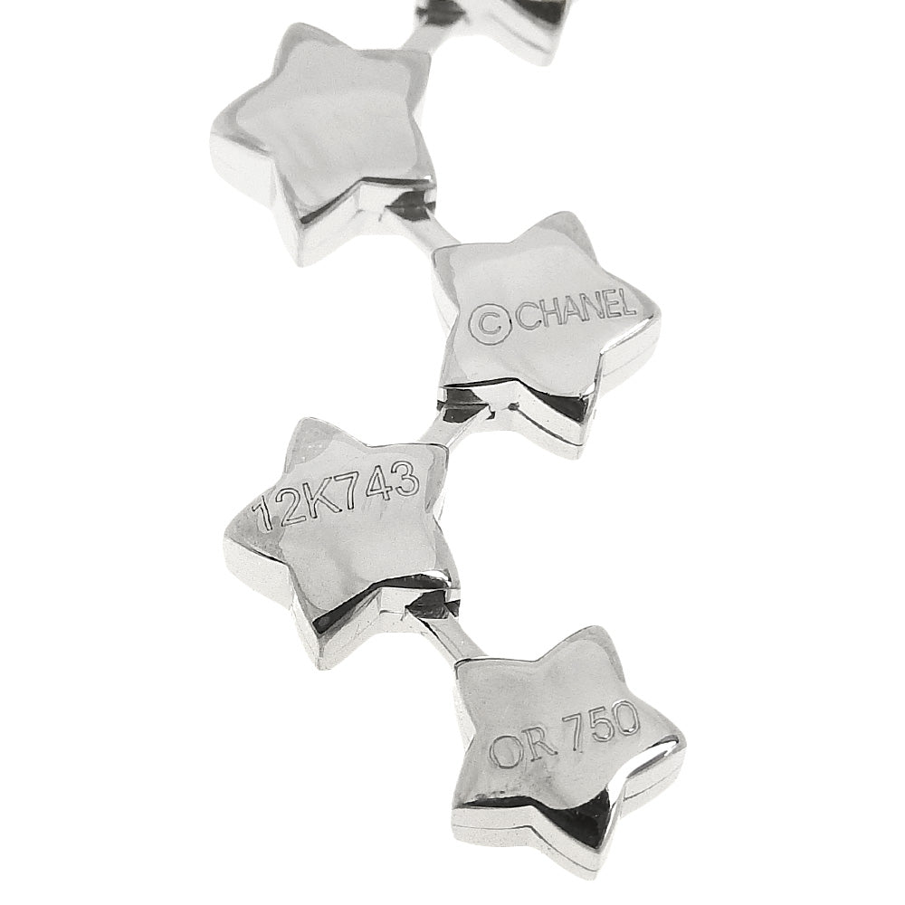 Chanel comet star necklace K18 white g x diamond about 7.4g comet star ladies  in quality