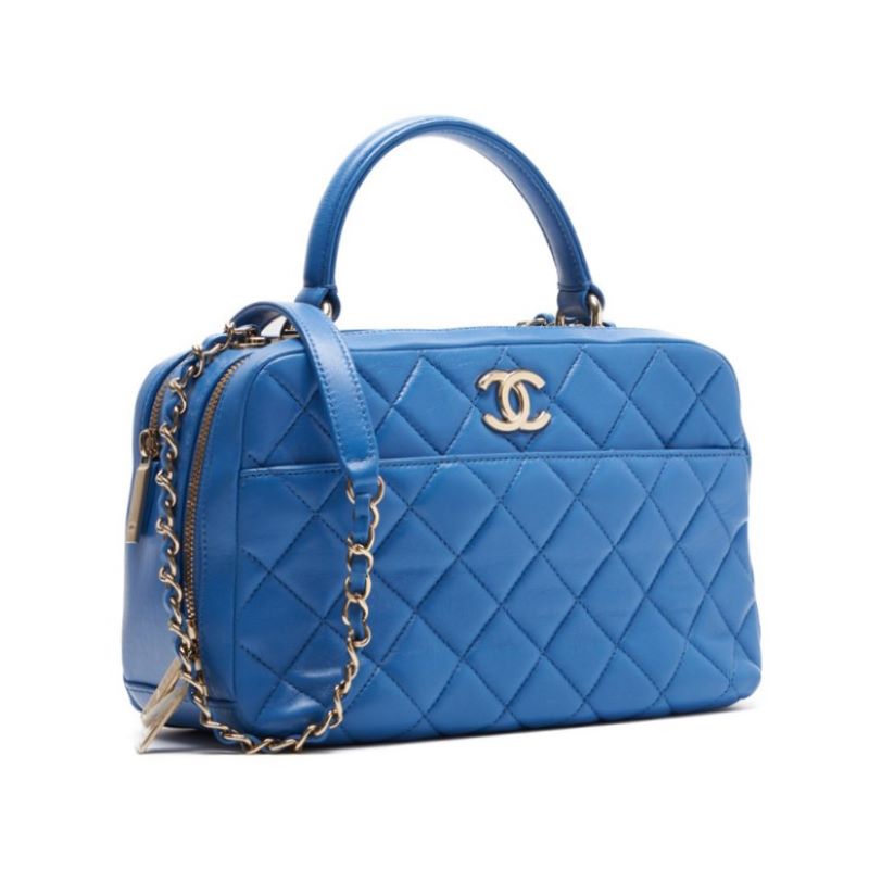 Chanel Matrasse Square  Top Logo 2w Chain Shoulder  Light Blue  Handbag  Handbag Ladies Handbag Hybrid   Ship] Ladies Online