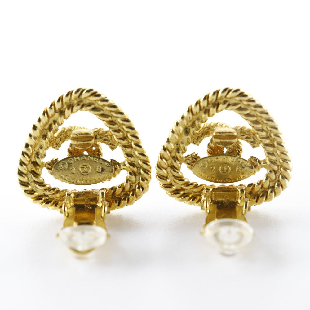 Chanel Chanel Coco Mark Earrings French G 28  13.0g COCO Mark