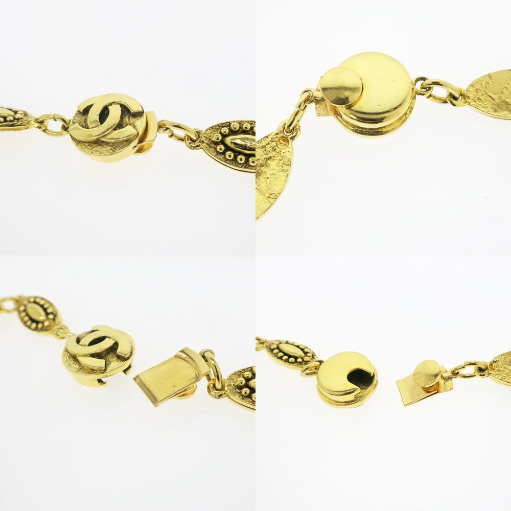 Chanel vint necklace lion 3101 g pendant accessories