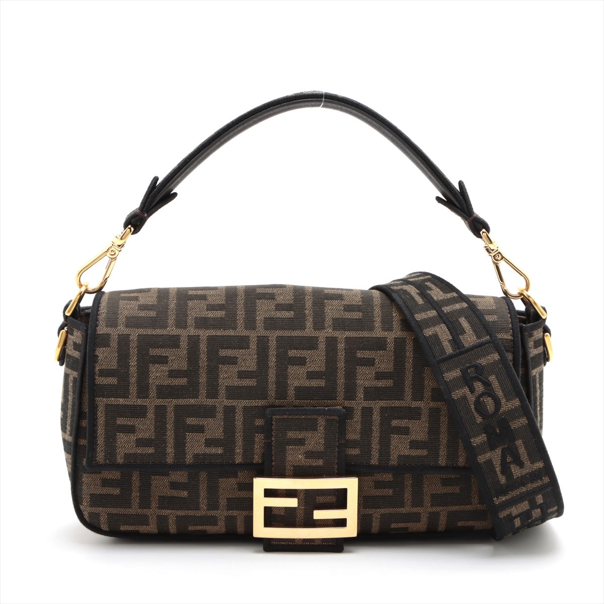 Fendi Zucca 2WAY Shoulder Bag Brown 8BR600