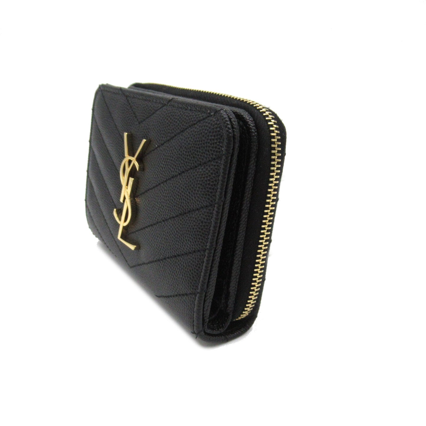 Saint Laurent SAINT LAURENT Compact Zip-Around Wallet Round Wallet Wallet    Black 403723.0620