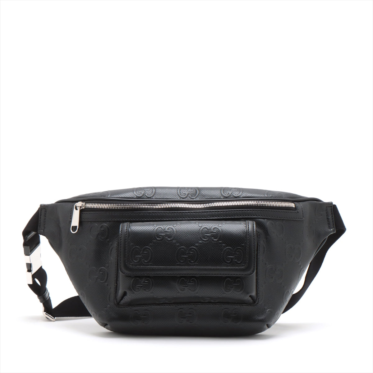 Gucci GG Embos Leather Body Bag Black 645093