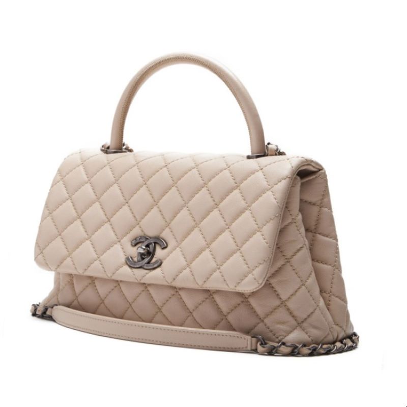 CHANEL Matrasse Coco Handle 2WAY Handbag Caviar S Ivory (Silver G) Handbag  Shoulder Bag Lady Bag Hybrid 【 Delivery】 Honeymoon Online