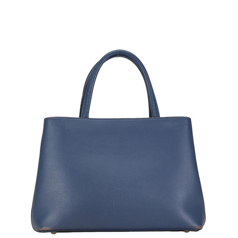 Fendi Puttur Juice Handbag 2WAY Blue Leather  Fendi