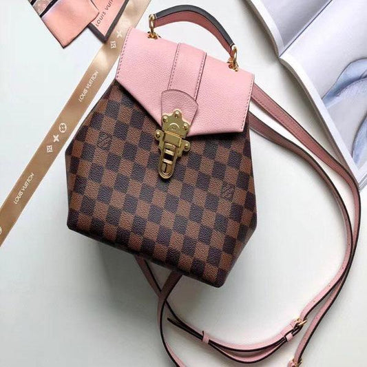 Louis Vuitton Clapton Backpack Damier Ebene Magnolia