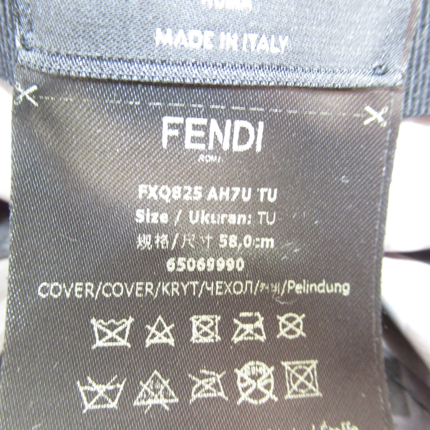 Fendi Fendi Cap Cover Cap Cap    Black / Grey FXQ825AH7UF0UY7