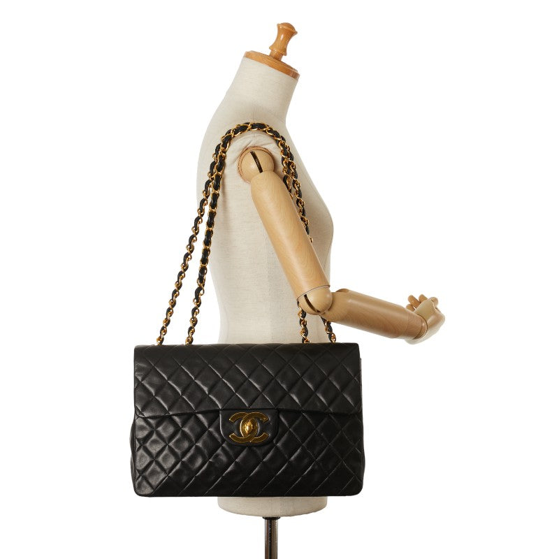 CHANEL MATRASSES 35 COCOMARK Chain Shoulder Bag Black Leather  CHANEL