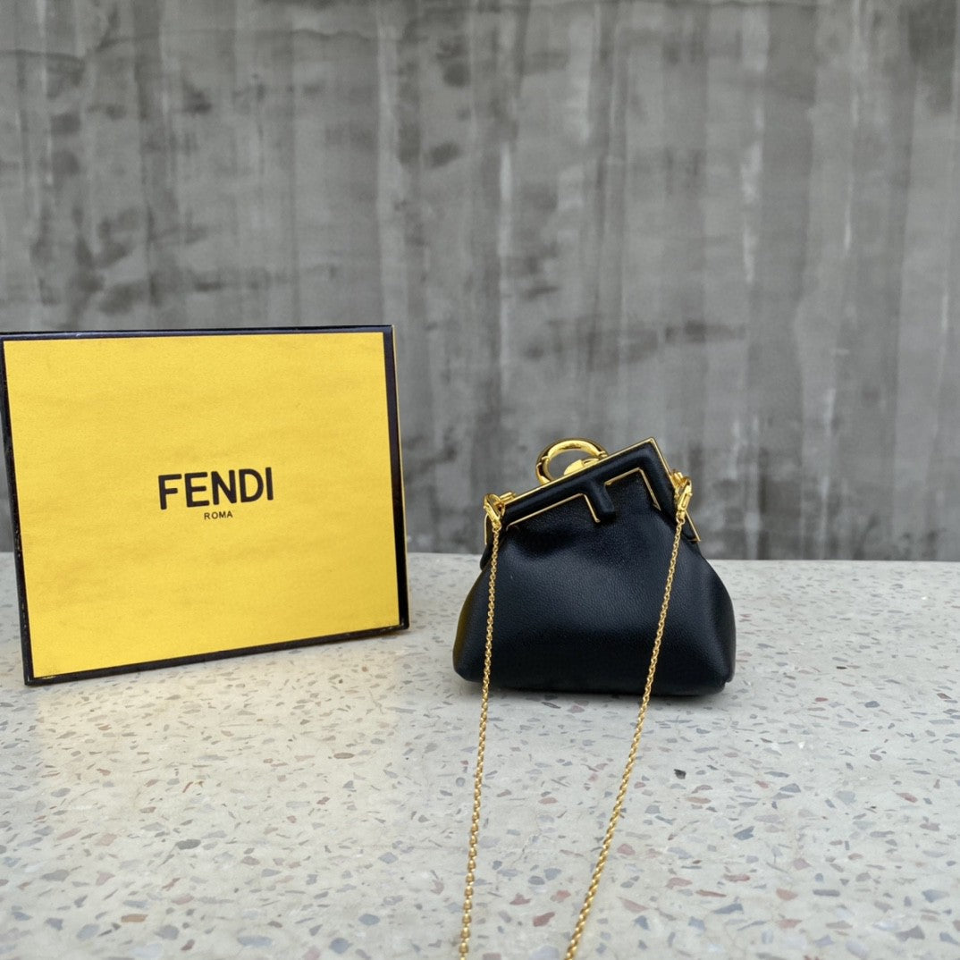 FI Nano First Charm Black Bag For Woman 10cm/4in