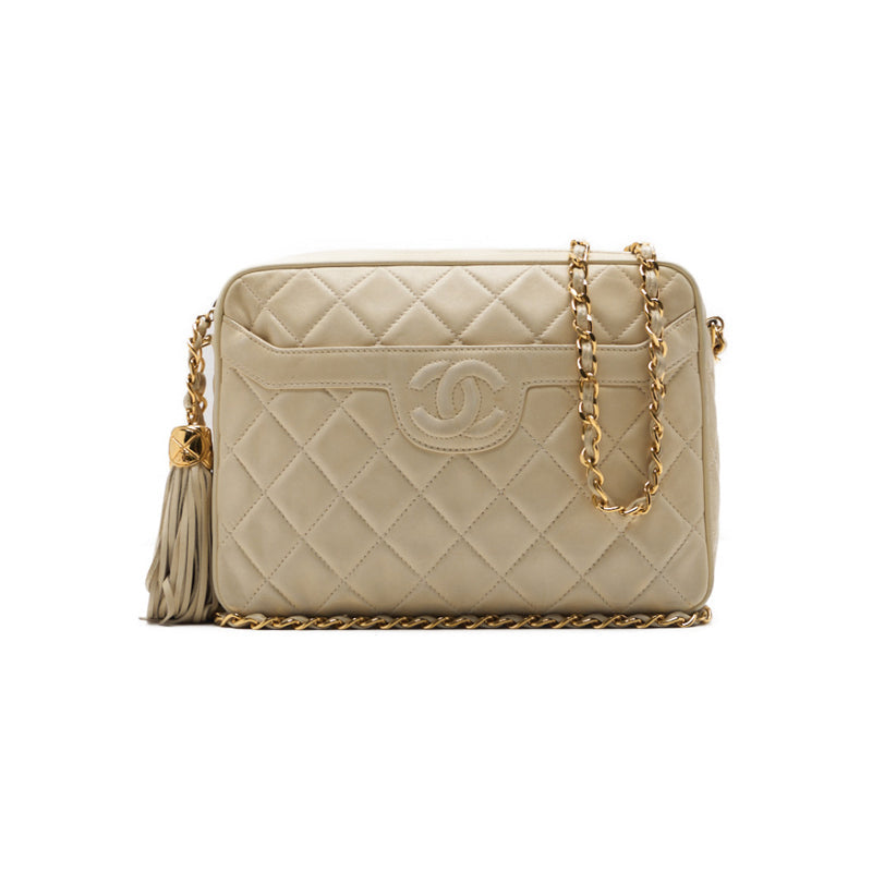 Chanel Matrasse Coco Chain Shoulder  Fringes  Ivory (Gen Gold ) Shoulder Bag Mini Shoulder Bag  Bag Hybrid   Ship] Dharma Sharma Online