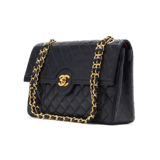 Chanel Matrasse  Flap Turnlock Chain Shoulder  Black   Shoulder Bag Ladies Shoulder Bag Hybrid 【 Ship】 Ladies Shoulder Bag Ladies Shoulder Bag