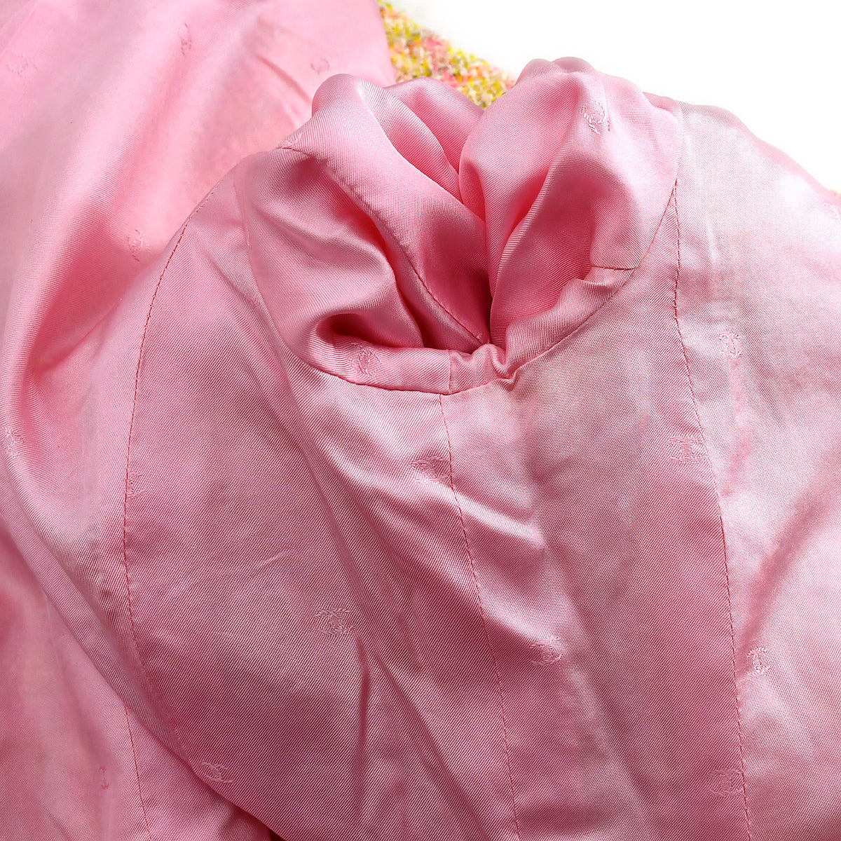 Chanel Setup Suit Jacket Skirt Pink 96P #40