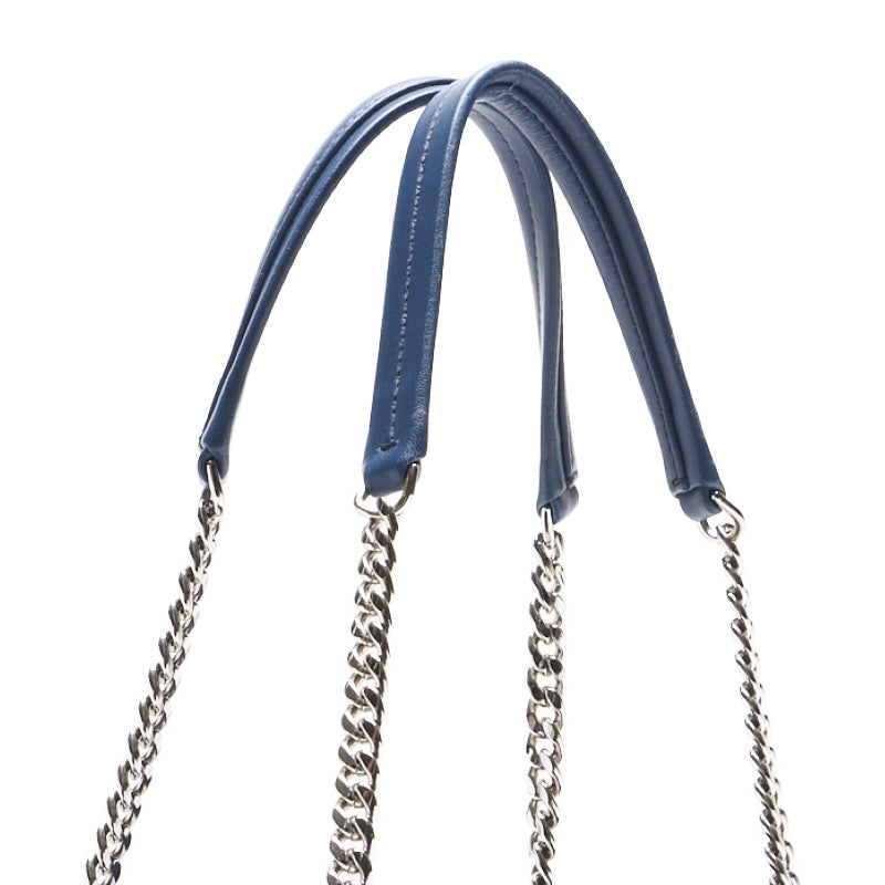 Chanel Matrasse Coco Double Chaintot  coconut charm  Blue (Silver G)  Bag  Back 【 Ship】【ship s 山本屋 山本屋 Online