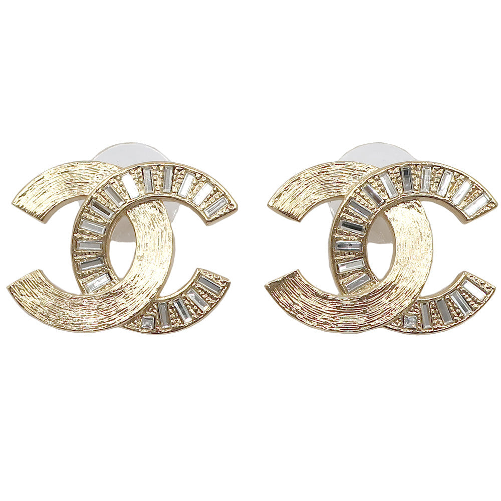 Chanel Stud_Earrings One-to-One Imitation CC Mark B24S G Color Gold  GP  Accessories Female  Box 【New】【Unused】