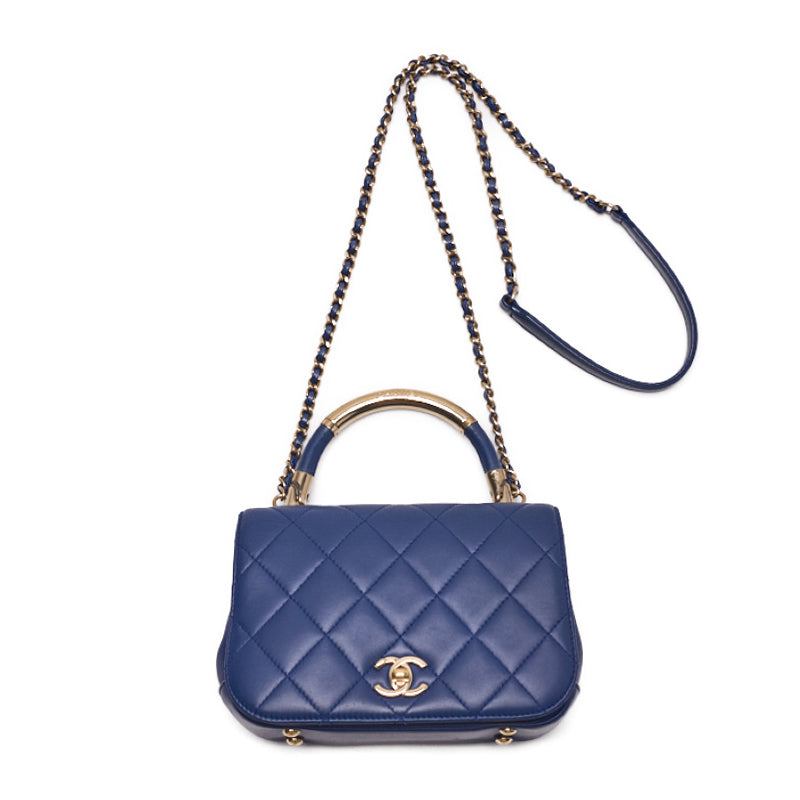 CHANEL Matrasse Full Flap 2WAY Chain Shoulder  Blue (Gen Gold ) Handbag  Shoulder Bag Lady Hybrid Bag  Ship Dutch Shark Online