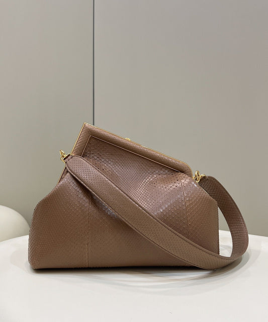 FI First Small Beige Bag For Woman 26cm/10in