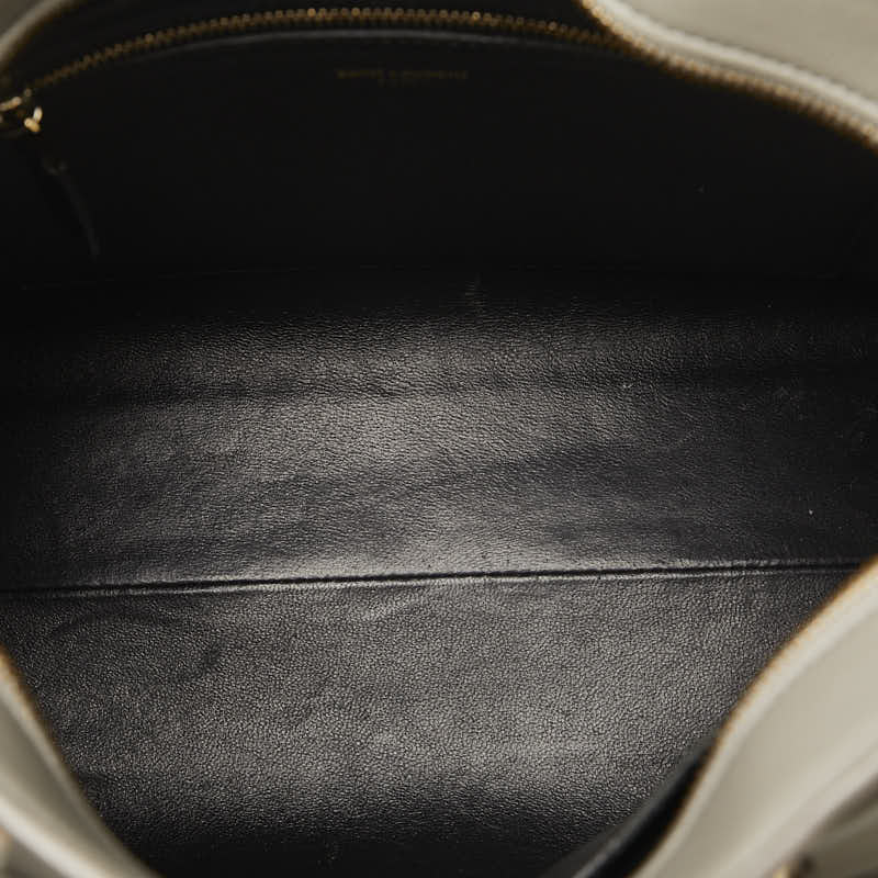 Saint Laurent 472469 Shoulder Bag Leather Grey