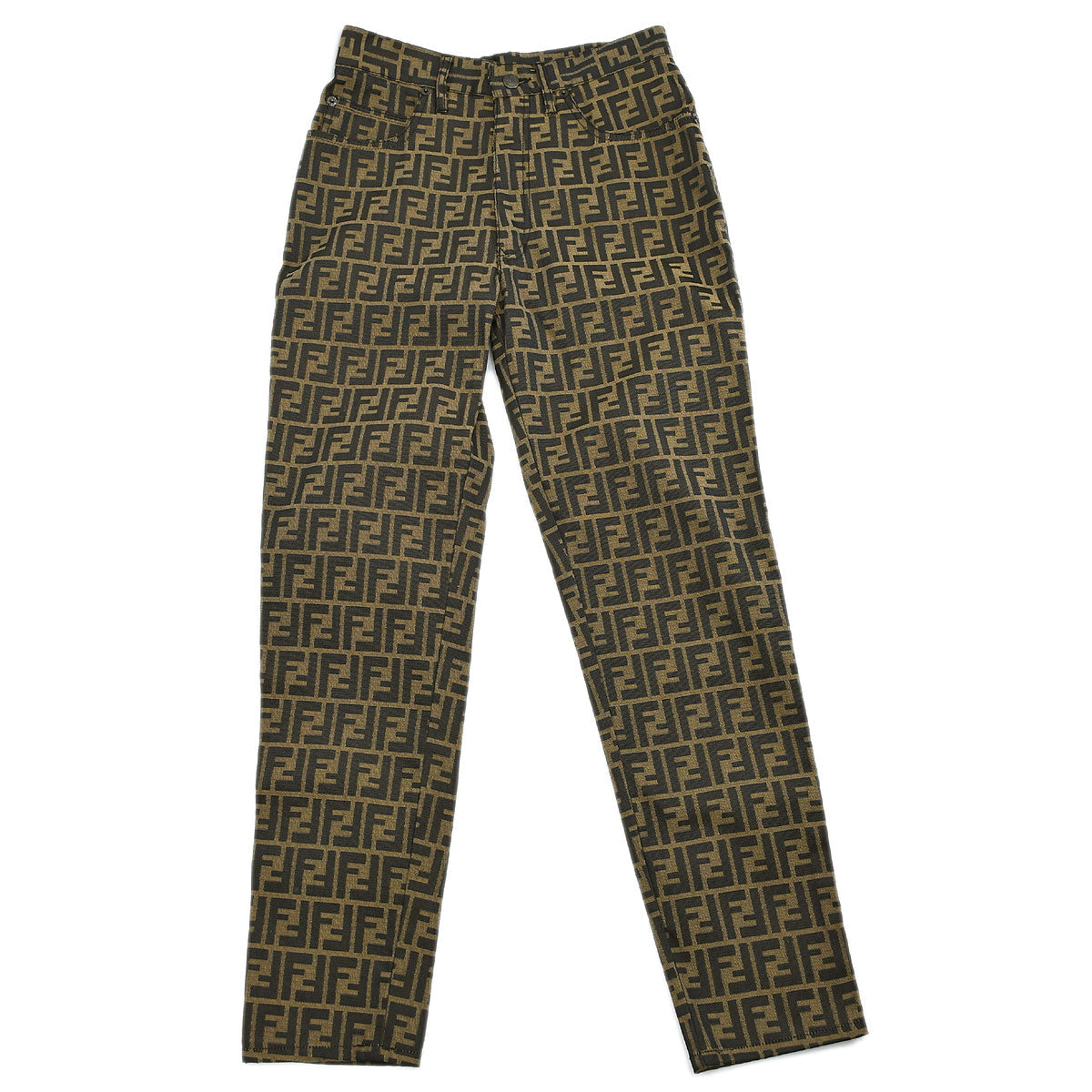 Fendi Zucca printed straight trousers #44