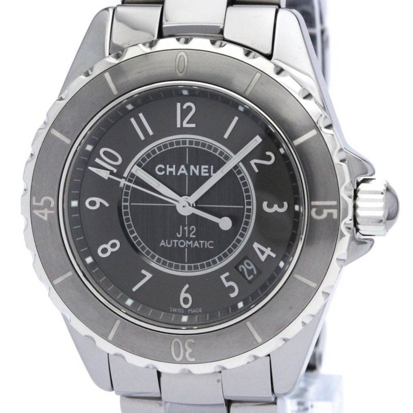 CHANEL J12 Chromatic Titanium Ceramic Automatic Mens Watch H2979 BF563379