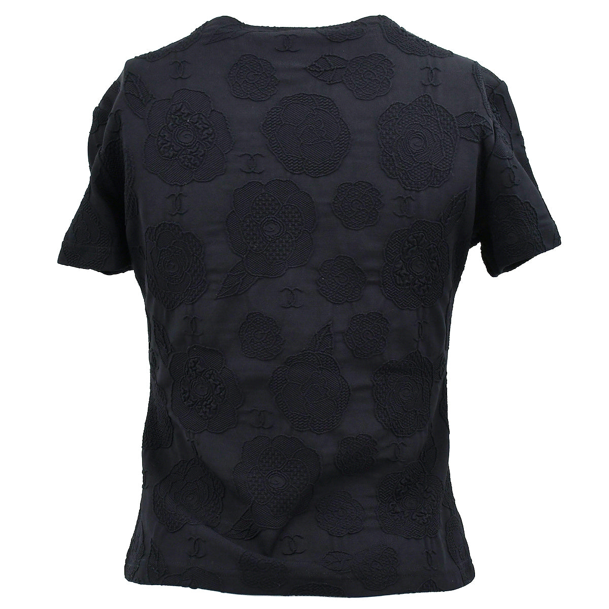 Chanel T-shirt Black 98P #44