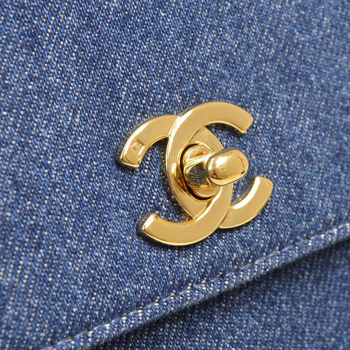 CHANEL 1997-1999 Denim Kelly 30