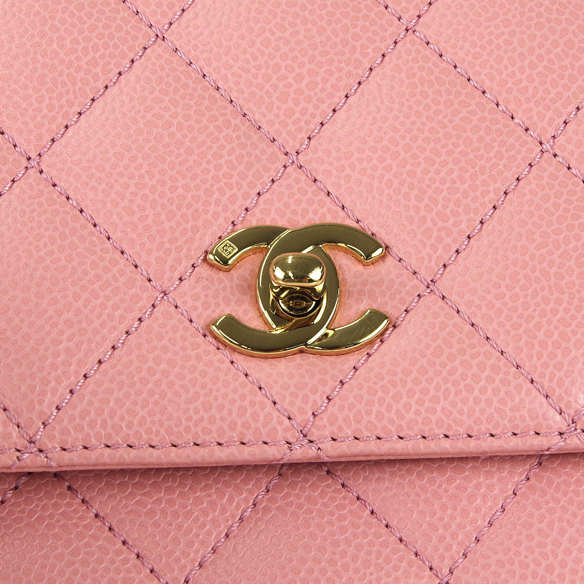 Chanel * Kelly Handbag Pink Caviar