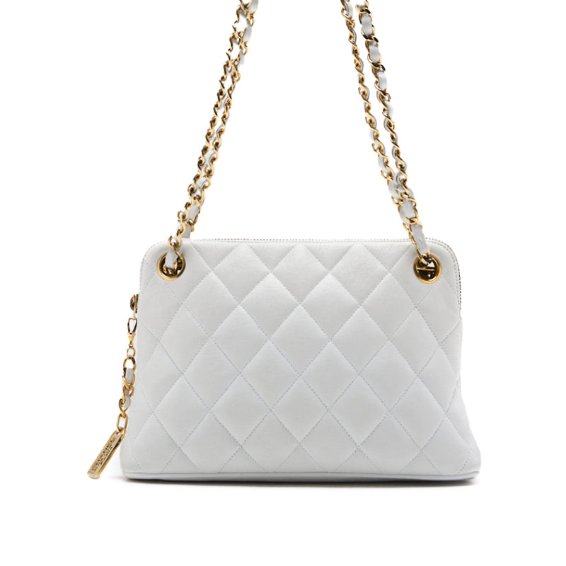 Chanel Matrasse Double Chain Shoulder   Charm  White  Shoulder Bag Mini Shoulder Bag  Bag Hybrid 【 Ship】  Yaboo Online