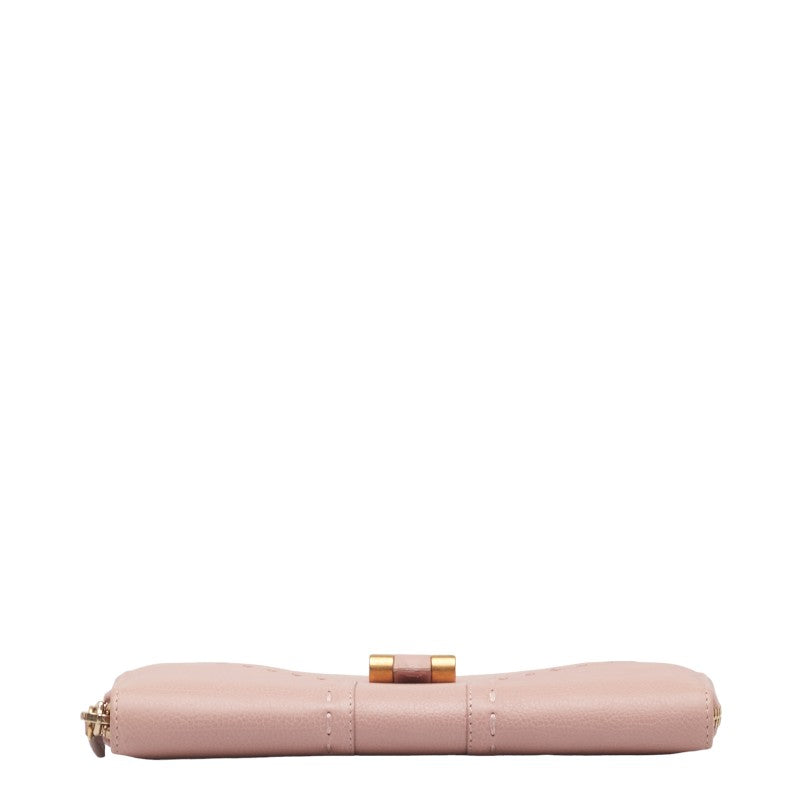 Saint Laurent Mouse Round  Long Wallet 164570 Pink Leather  Saint Laurent