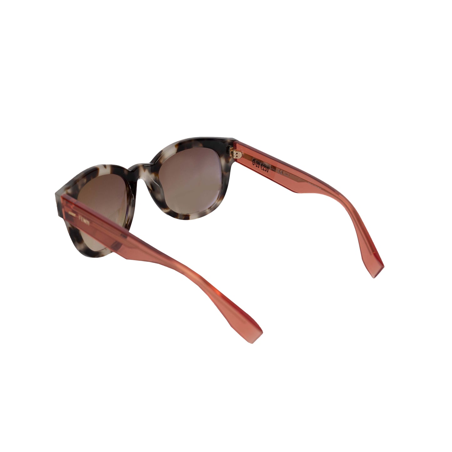 Fendi Acetate and Tortoiseshell Colorblock Sunglasses - '10s