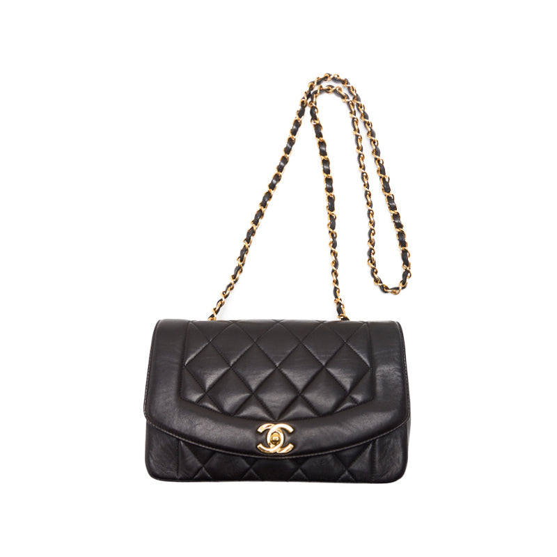 Chanel Matrasse Dianaflap Chain Shoulder  Black  Shoulder Bag Mini Shoulder Bag  Bag Hybrid 【 Ship】  Mountain Bookstore Online