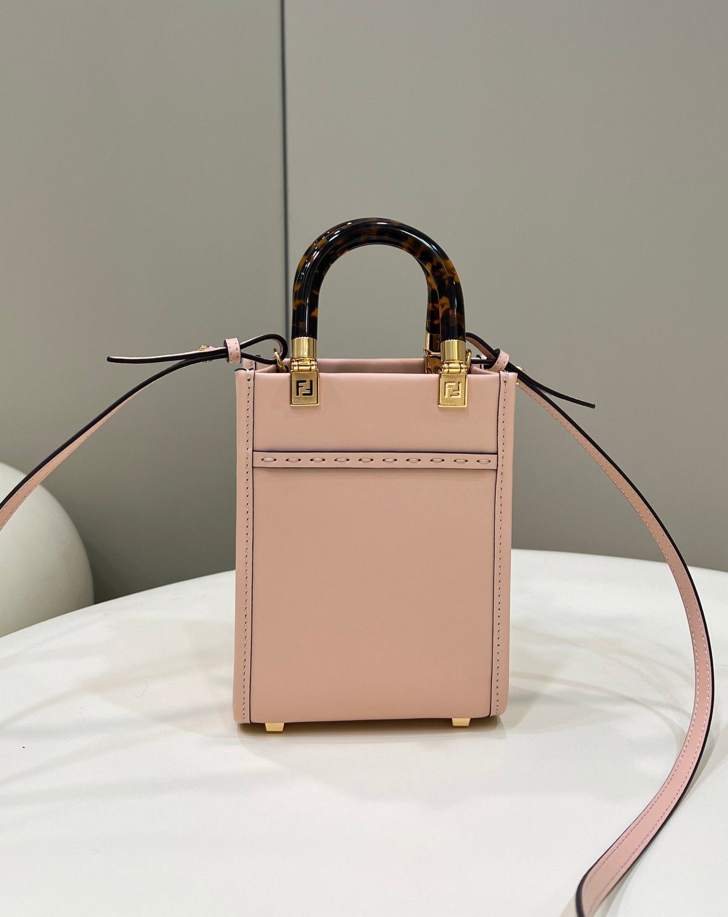 Fendi Mini Sunshine Shopper Pink