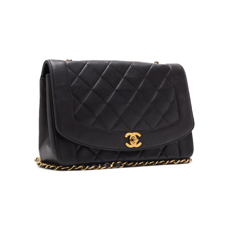 Chanel Matrasse Dianaflap Chain Shoulder  Black  Shoulder Bag Mini Shoulder Bag  Bag Hybrid 【 Ship】  Mountain Bookstore Online