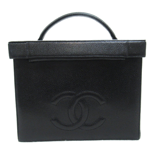 Chanel Chanel Vanity 2w Shoulder Bag Caviar S  Black A01999