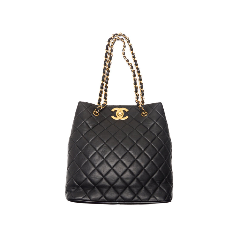 Chanel Matrasse Decacoco Turnlock Double Chain Shoulder  Black  Shoulder Bag Mini Shoulder Bag  Shoulder Bag Hybrid 【 Ship】