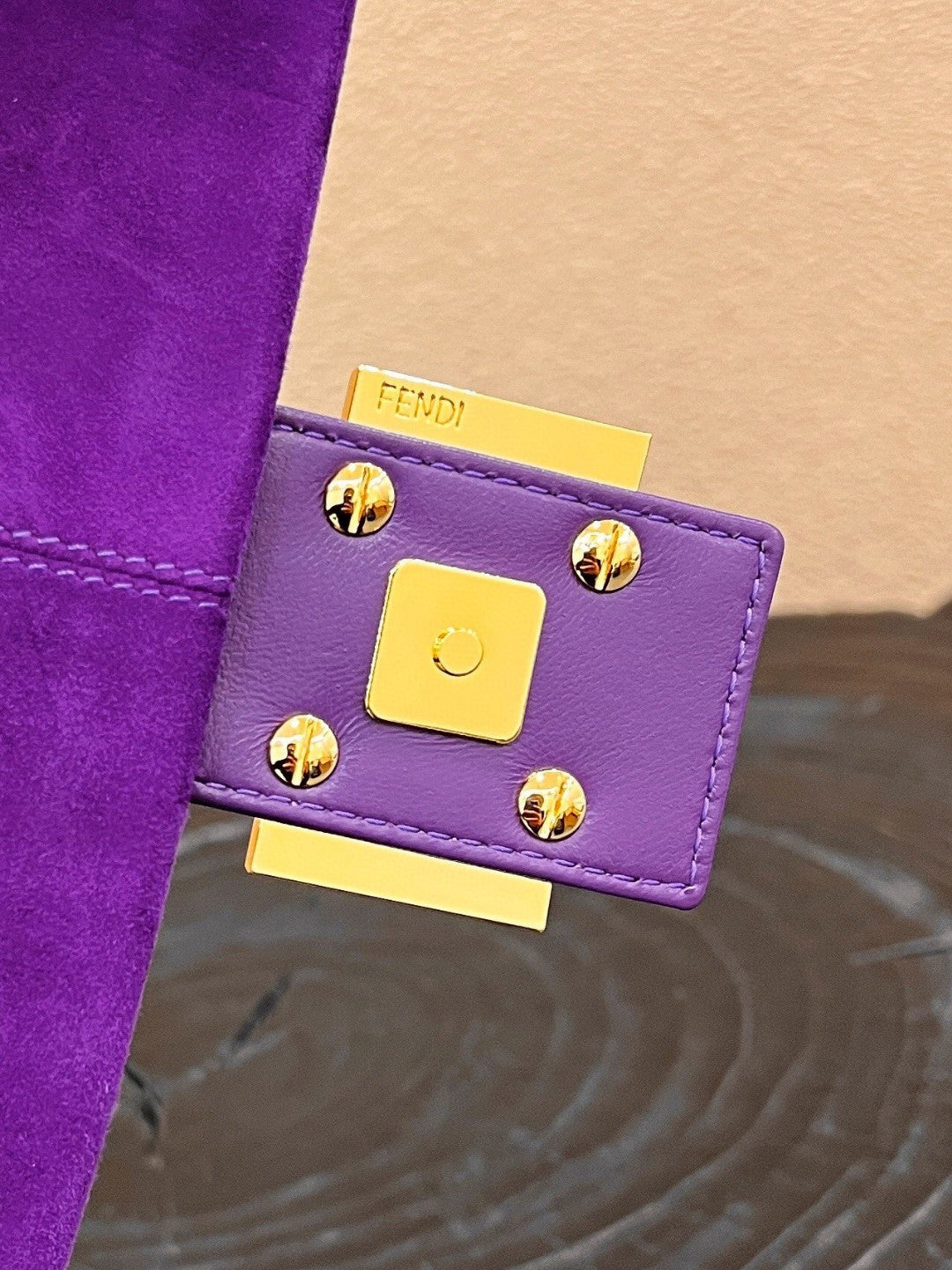 Fendi Baguette Purple Bag For Woman 25cm/9.5in