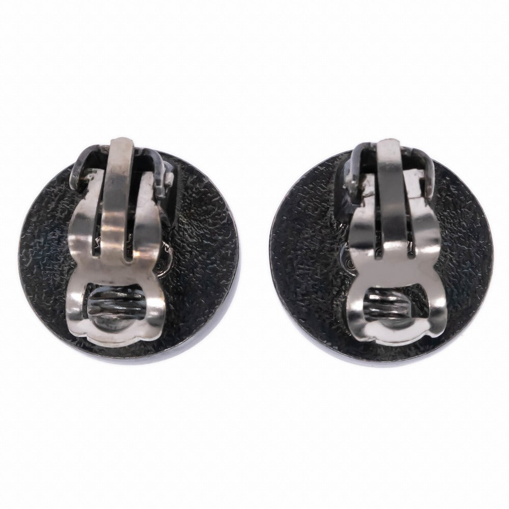 Chanel Earring 96P Coco Silver Black Vintage  Accessories