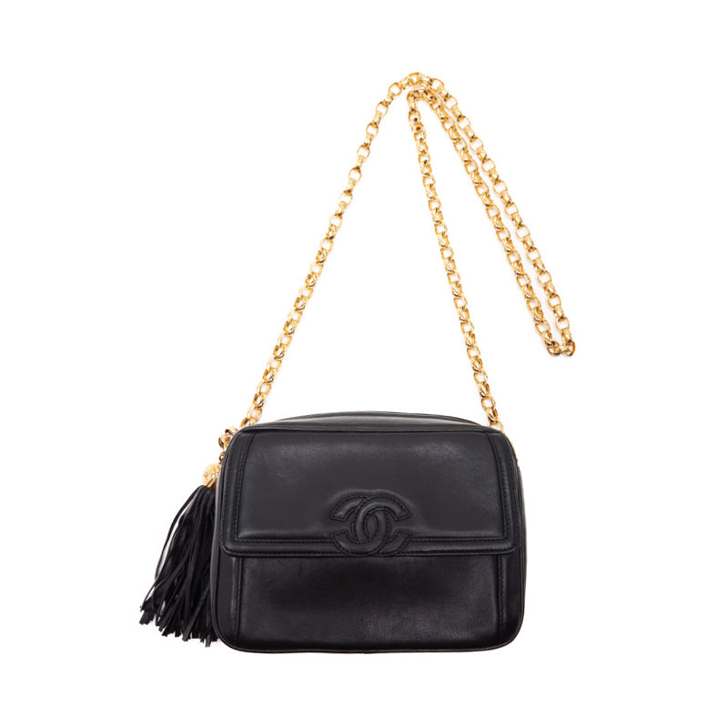 Chanel Matrasse Coco Fringe Visitor Chain Shoulder  Black  Shoulder Bag Mini Shoulder Bag  Shoulder Bag Hybrid 【 Ship】 Himalan Bookstore Online