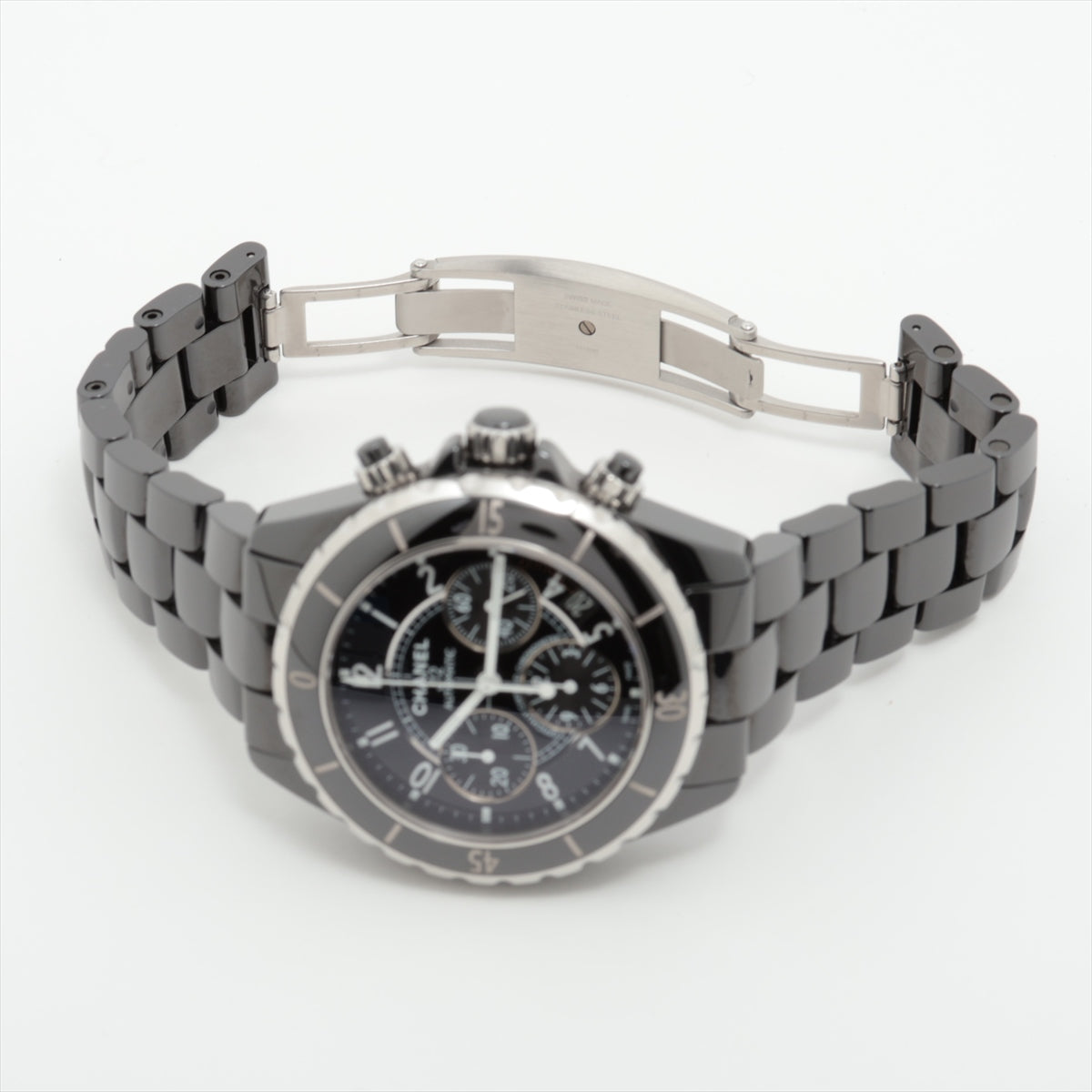 Chanel J12 Chronograph H0940 SSCE AT Black Chronograph