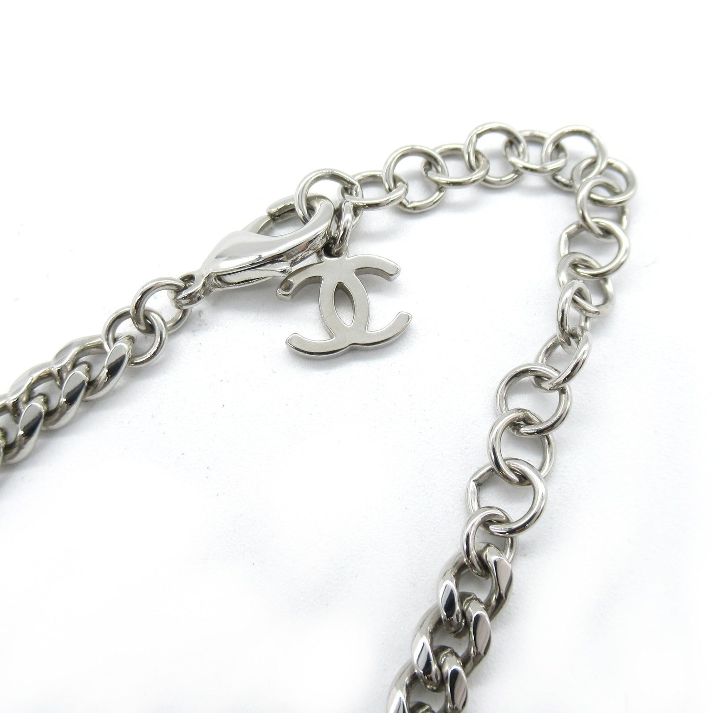 CHANEL CHANEL Choker CC Mark Heart C23A Choker Accessoires GP (Gen ) Linestone  Silver  ABB649 B14145 NR713