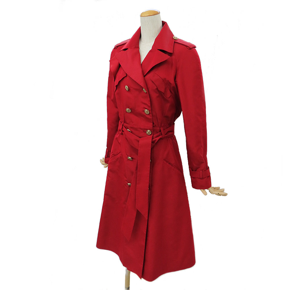 Chanel Trendy Coat  10C P37216V24958 Rouge Silk 34 Apparel  Fashion Ladies