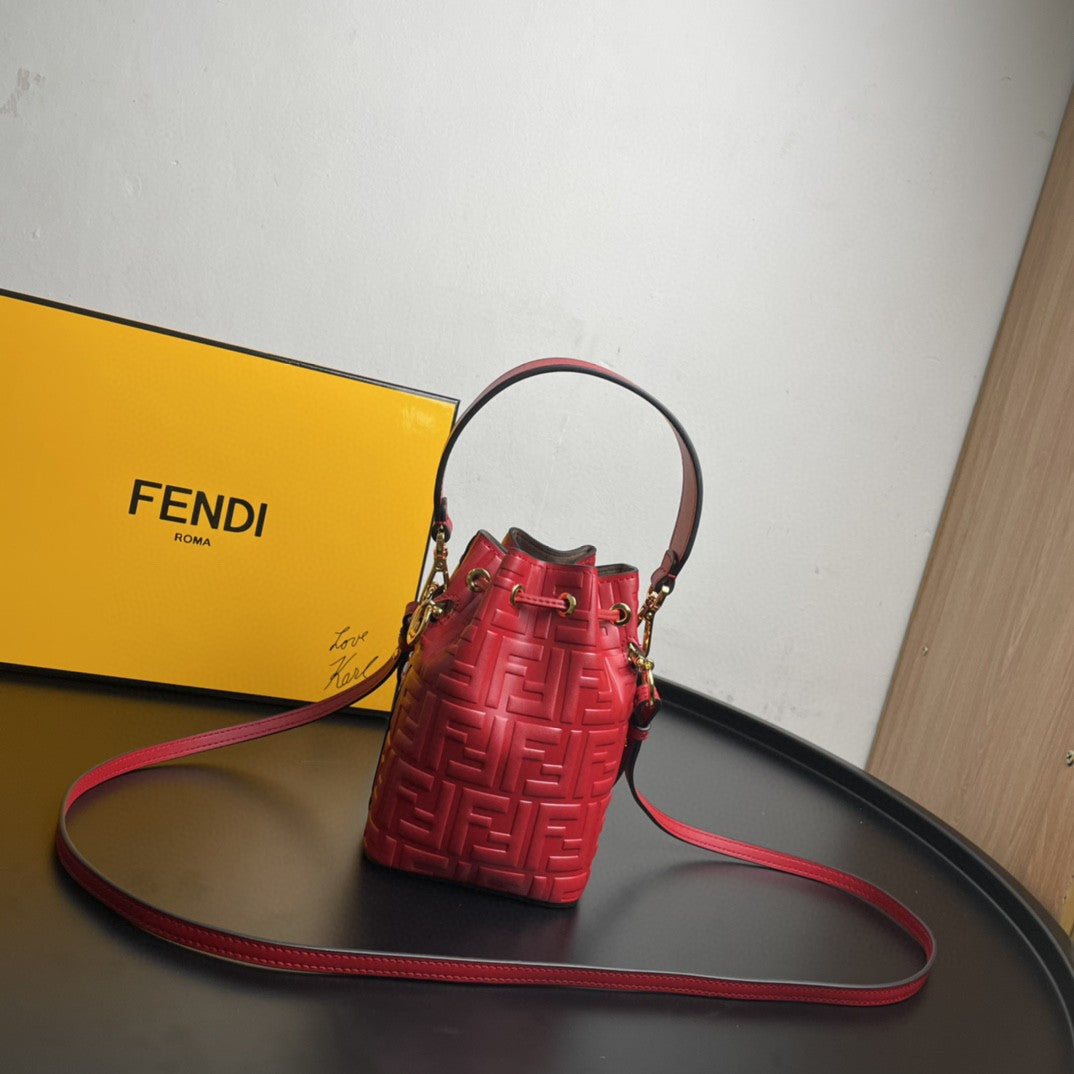 Fendi Mon Tresor Red Mini Bag For Woman 18cm/7in