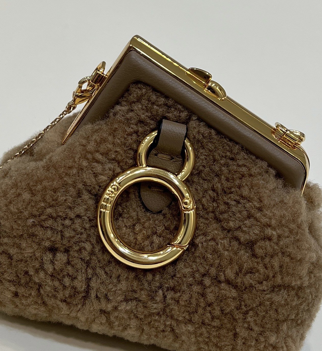 Fendi Fendirst Mini Brown Mink Bag For Woman 11.5cm/4in