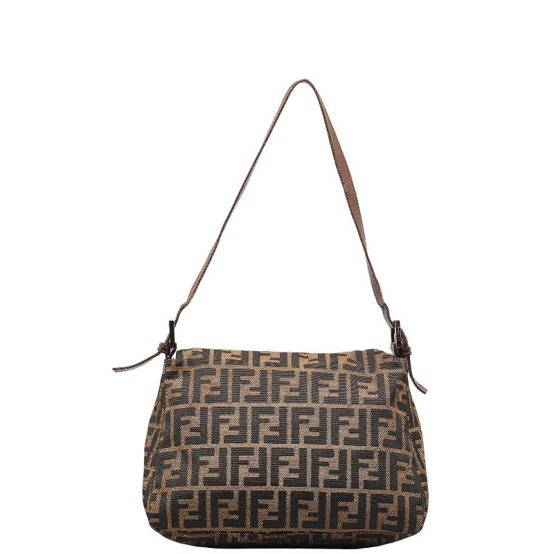 Fendi Zucca Mamma Shoulder Bag 2348 Brown Canvas Leather  Fendi