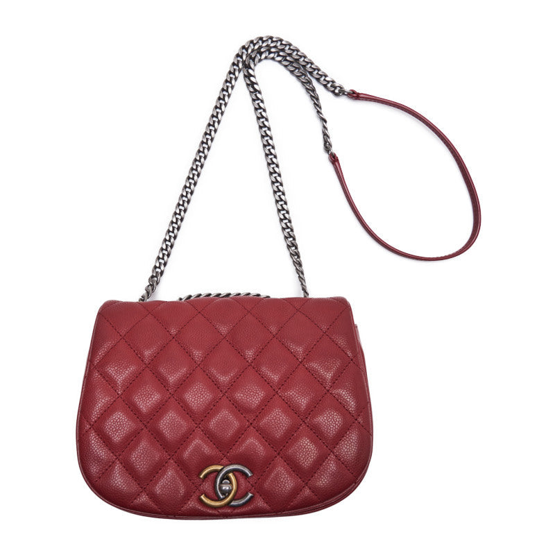 Chanel Matrasse Full Flap Chain Shoulder Caviar S Red (Gen x Silver Gold) Shoulder Bag Mini Shoulder Bag  Bag Hybrid   Delivery] Dutch Shark Online