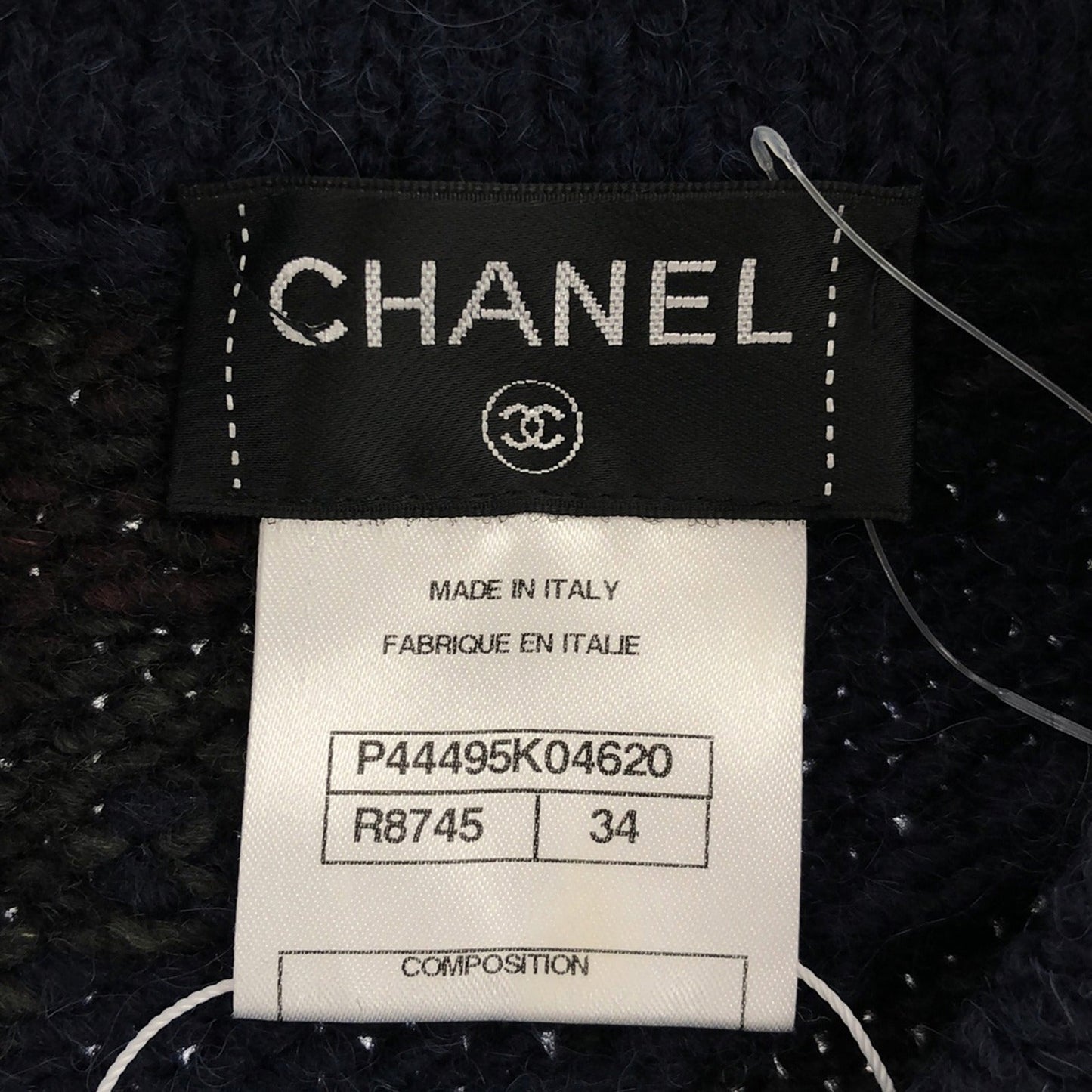 CHANEL LONGNIT JACKET OUTER WOUL LADY NAYBIE P44495K04620