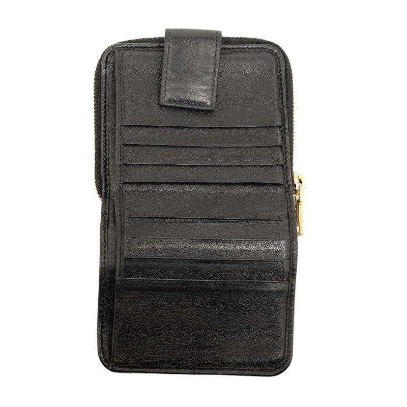 Saint Laurent Coin Wallet in Calf Leather Black GUE568985