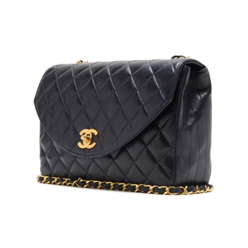 Chanel Matrasse Turn-Lock Round Flap Chain Shoulder  Black  Shoulder Bag  Bag Ladies Bag Hybrid 【 Delivery】 Netherlands Online