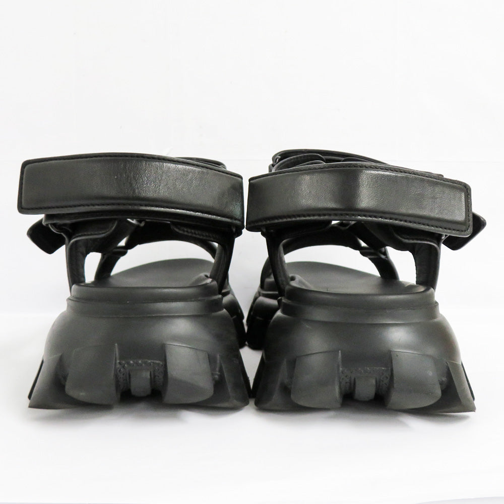 Prada Paded Nappal Leather Sports Sandals 2X3077 Sporty Tape Sandal Black 6 25.0cm Laver   Shoes