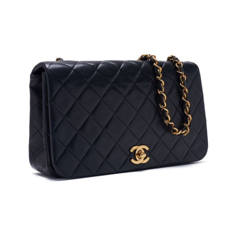 Chanel Matrasse Full Flap Chain Shoulder  Black  Shoulder Bag  Shoulder Bag Ladies Shoulder Bag Hybrid 【 Ship】【SS】 Rush Mountain Online